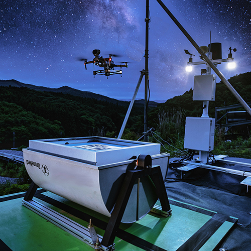 太陽光発電所の夜間巡回