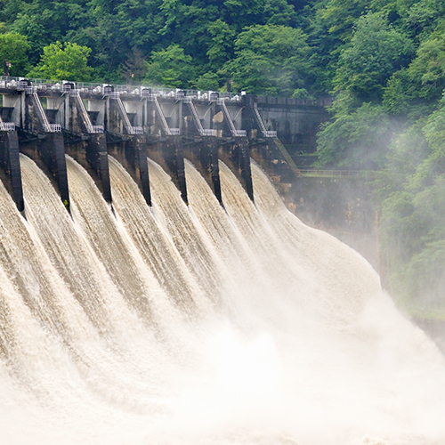 ダム放流時の巡視