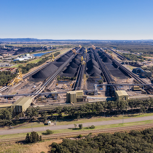 プラントの材料ヤードの在庫管理